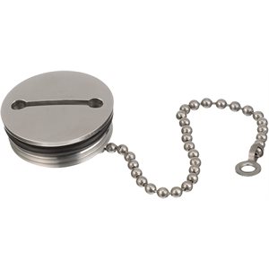 ATTWOOD 66074-3 - 1-3 / 4 INCH OD REPLACEMENT CAP AND CHAIN FOR 201233