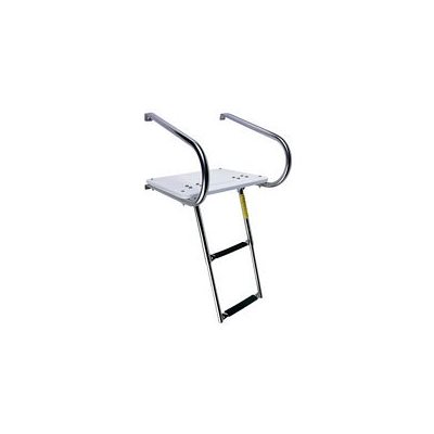 GARELICK 19546 INBOARD / OUTBOARD TRANSOM PLATFORM WITH TELESCOPING LADDER