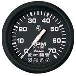 FARIA 32850 EURO STYLE 7000 RPM TACHOMETER WITH SYSTEM CHECK 