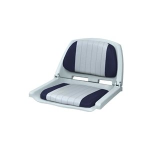WISE WD139LS-014 WHITE WITH NAVY CUSHION FISHING CHAIR