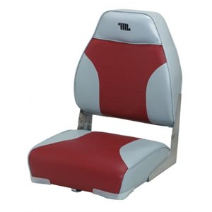 WISE WD588PLS-661 GREY & RED HI-BACK CHAIR