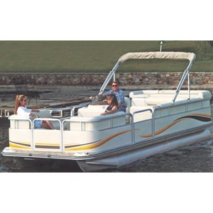 CARVER 77518S-11 18'6in PONTOON BOAT COVER - (PONTOONS WITHOUT FRONT PORCH)