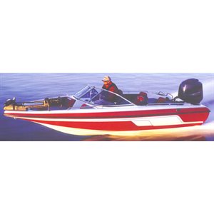 CARVER 77319F-10 FISH & SKI STYLE BOAT WITH WALK THRU WINDSHIELD, FOR BOATS 19'6 X 94IN., O / B