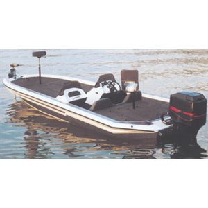 CARVER 77916F-10 ANGLED TRANSOM BASS BOAT COVER FOR BOATS 16'6" x 91in