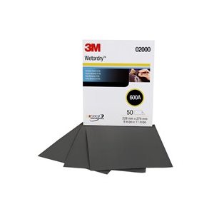 3M 02002 400A GRADE TRI-M-ITE WETORDRY 9in X 11in PAPER SHEETS (50 PACK) 