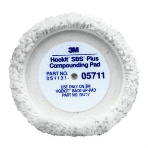3M 05711 WHITE HOOKIT 9in COMPOUNDING PAD