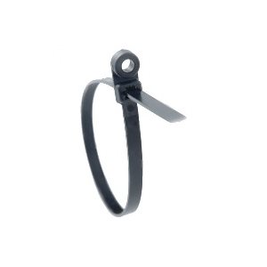 DEKA 05765 7 INCH BLACK CABLE TIE WITH SCREW MOUNT (100 PACK)